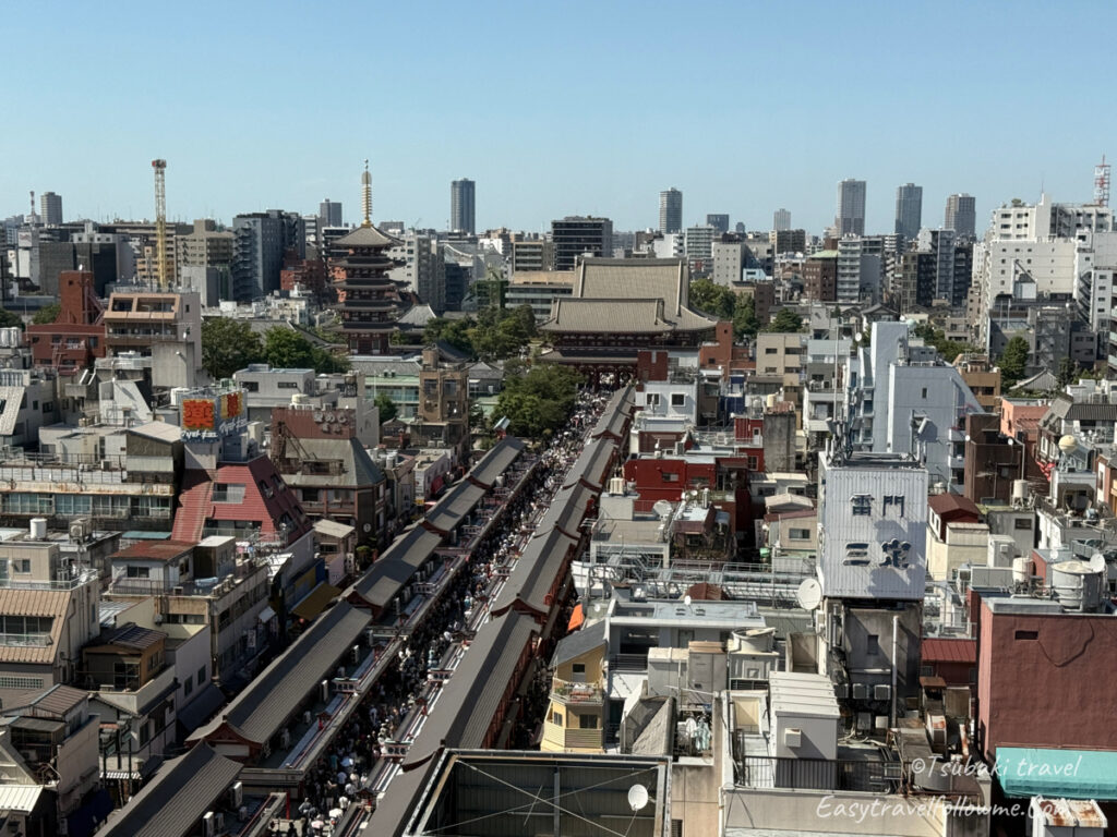 東京自由行 東京景點 東京展望台 懶人包 排行 淺草文化觀光中心 俯瞰整條仲見世通