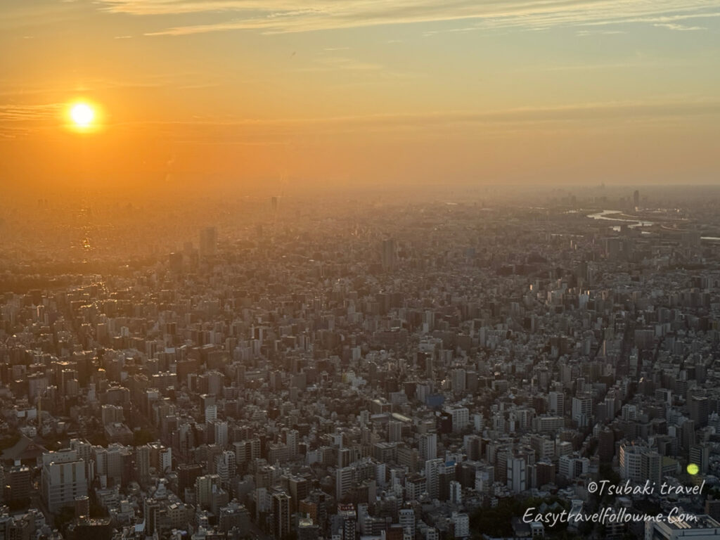 東京自由行 東京景點 東京展望台 懶人包 排行 東京晴空塔 Skytree的夕陽景色